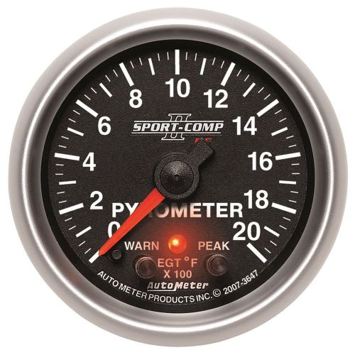 Autometer 3647 sport-comp pc pyrometer gauge