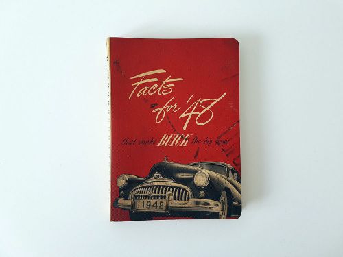 1948 buick dealer facts book, original, over 150 pages, features, models