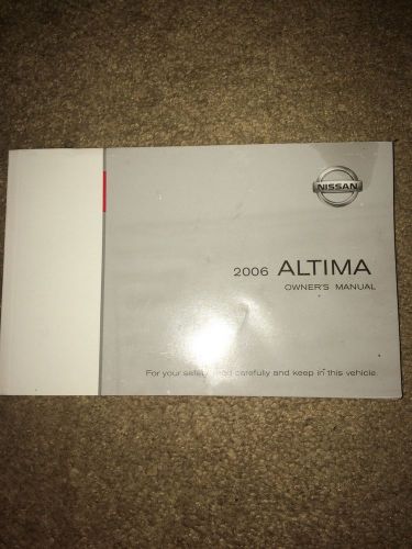 Nissan altima 2006 vehicle factory car owner&#039;s manual booklet book owners