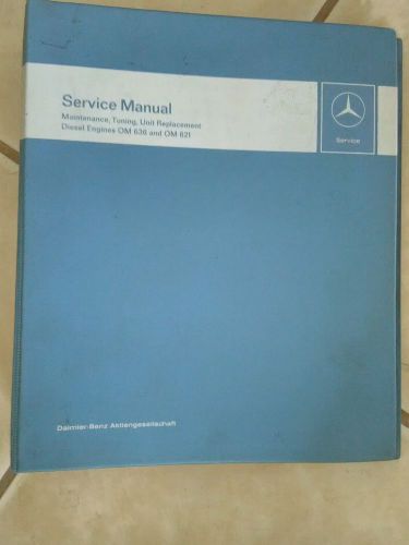 Vintage 1960s  mercedes maintenance tuning diesel engine 636 621 service manual