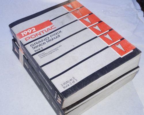 1992 pontiac grand prix factory service shop manual 3-volume set oem books