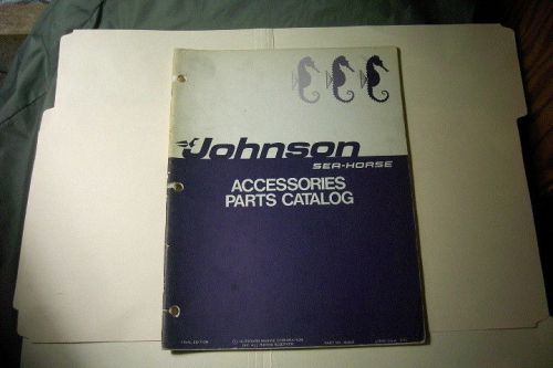 1971  johnson sea horse outboards vintage accessories original parts list