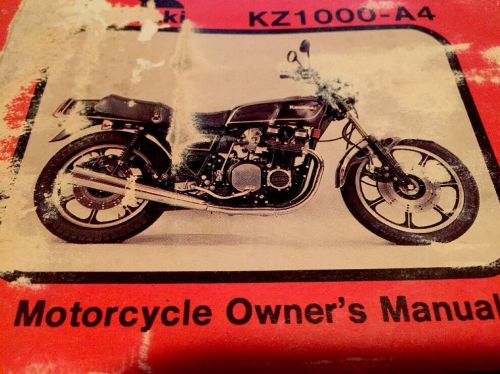 Kawasaki kz1000 mkii - a4 motorcycle owners manual~ nice