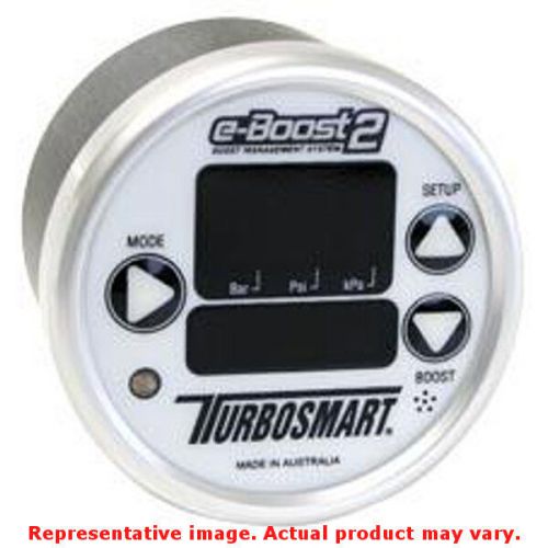 Turbosmart ts-0301-1001 eboost2 boost controller gauge white face/silver bezel