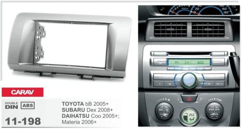 Carav 11-198 2din car radio kit panel toyota bb 2005+ subaru dex 2008+