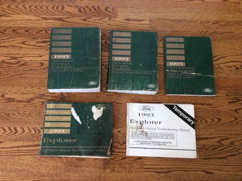 1993 ford explorer service repair shop manual set