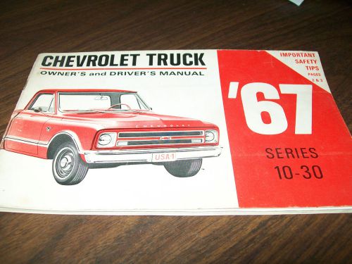 1967 chevy truck owner&#039;s and driver&#039;s manual