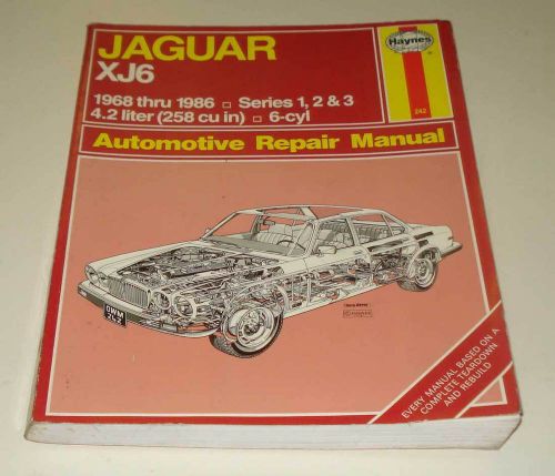 Jaguar xj6 service manual 1968-1986