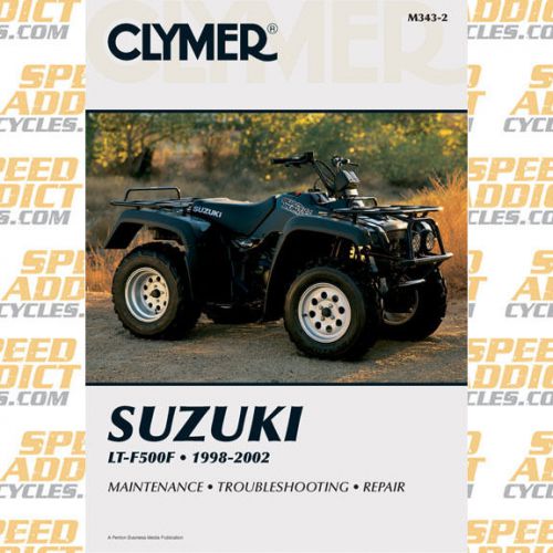 Clymer m343-2 service shop repair manual suzuki lt-f500f 1998-2002