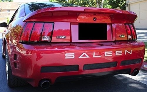 Ford mustang saleen back bumper chrome letters inserts