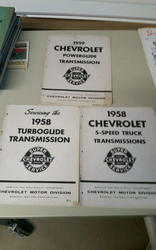 Chevrolet service manuals turboglide powerglide 5 speed truck 50&#039;s gm material