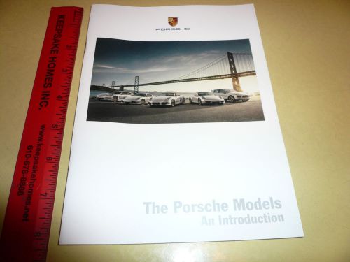 2012 porsche 911 cayman boxter panamera cayenne sales brochure