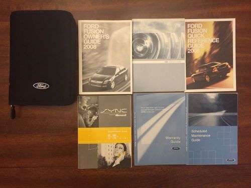2008 ford fusion owners manual set and ford case fast free shipping