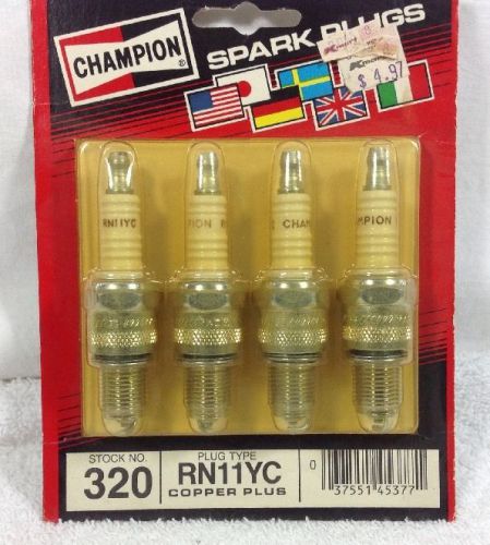 Champion, 4 pack, copper plus, spark plugs # 320 rn11yc noc