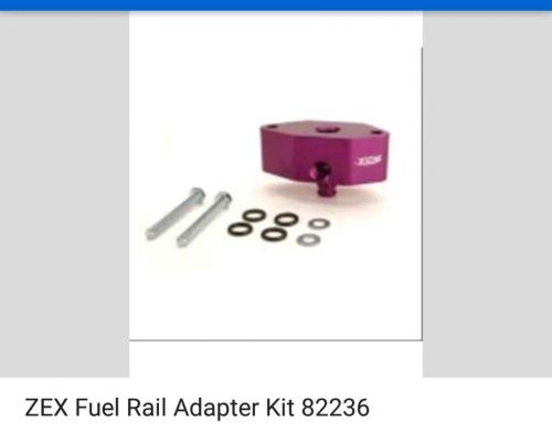 Zex nitrous fuel rail adapter feed/guage mustang