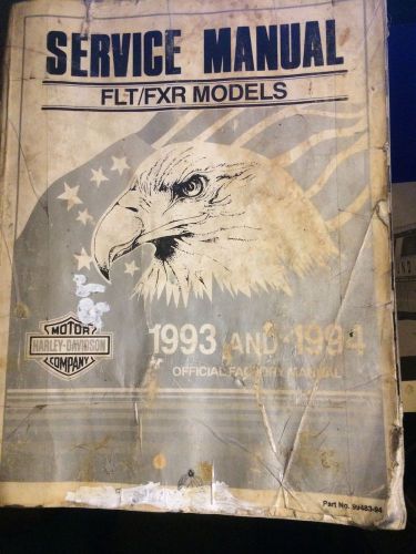 1993-94 flt/fxr service manual original harley davidson