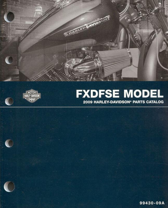 2009 harley-davidson fxdfse fat bob parts catalog manual -new-fxdfse-cvo
