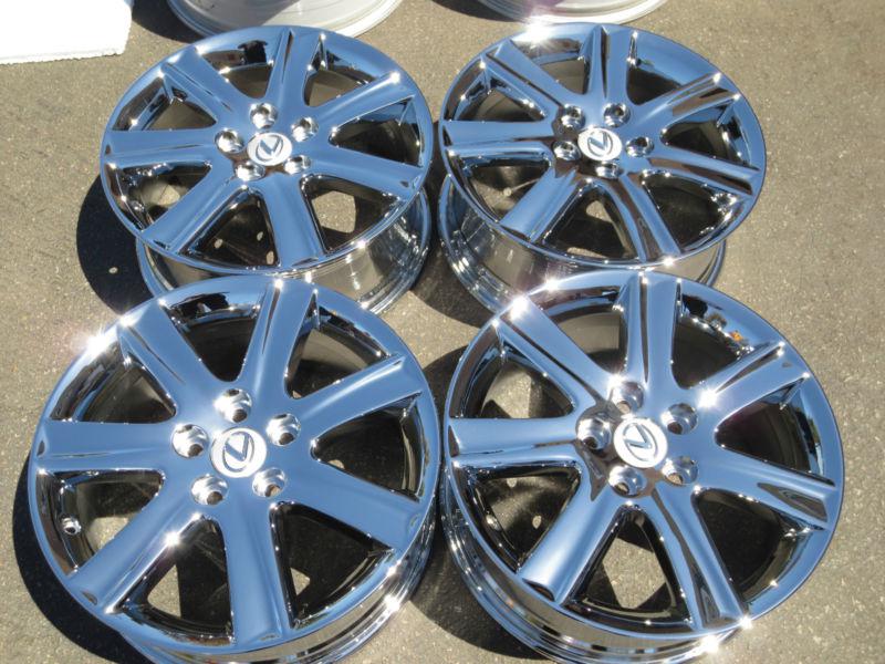 17" lexus es350 factory oem chrome wheels es330 es300 gs300 gs400 16 17 18 19