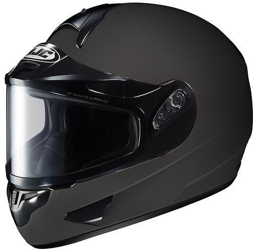 Hjc cl-16 dual lens snowmobile snow helmet matte black xsmall