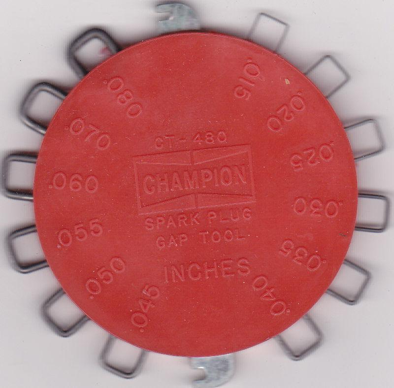 Spark plug gap tool, champion .015 to .080 inches, 0.4 to 2.0 mm