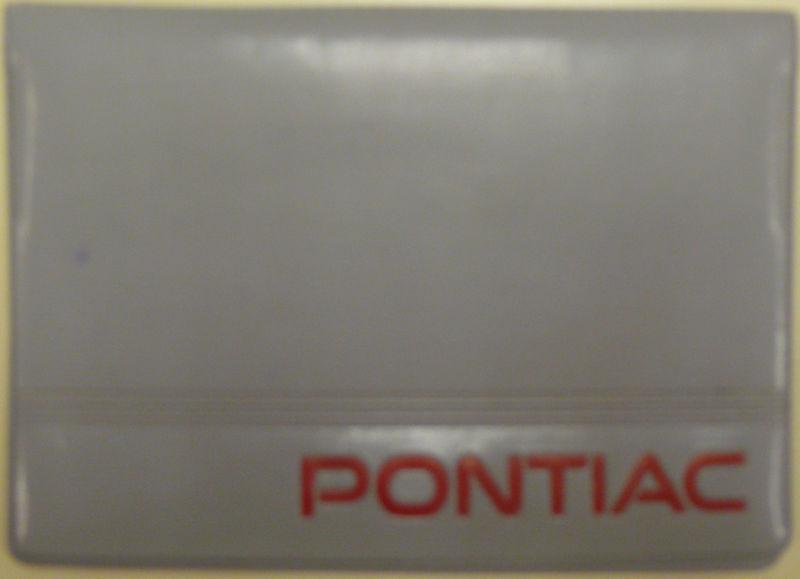 Original 1993 pontiac sunbird owners manual