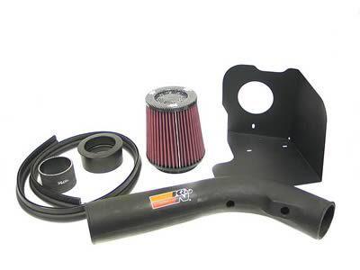 K&n air intake black tube red filter fits honda® civic 1.6l kit 57i-3500