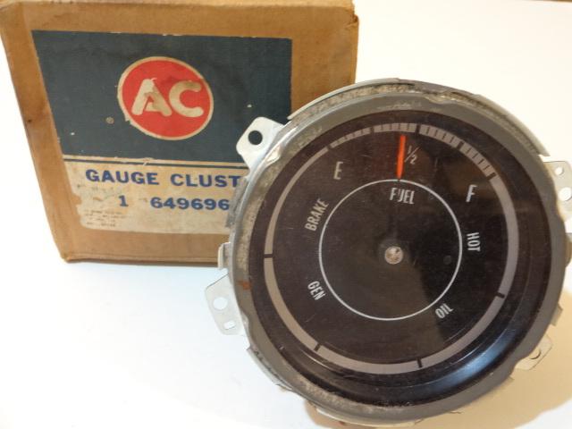 Nos dash cluster gauge assembly 1973 cutlass, still in the old delco box!