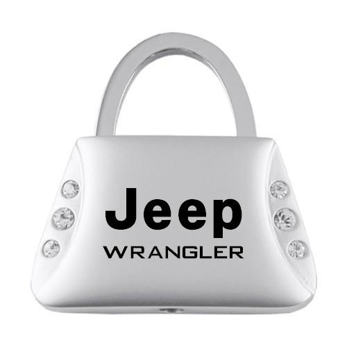 Chrysler wrangler jeweled purse keychain / key fob engraved in usa genuine