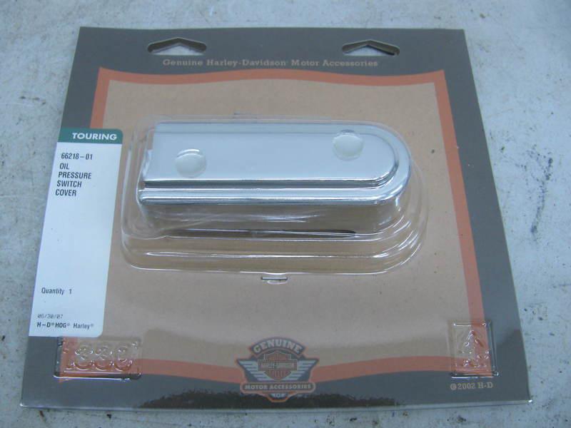 New harley chrome oil pressure switch cover ultra classic road glide road king