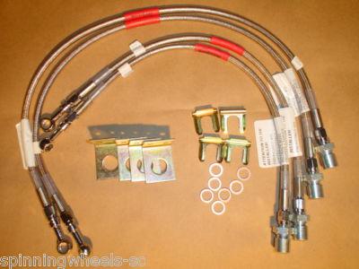 Ford thunderbird sc stainless steel brake hoses 93-97