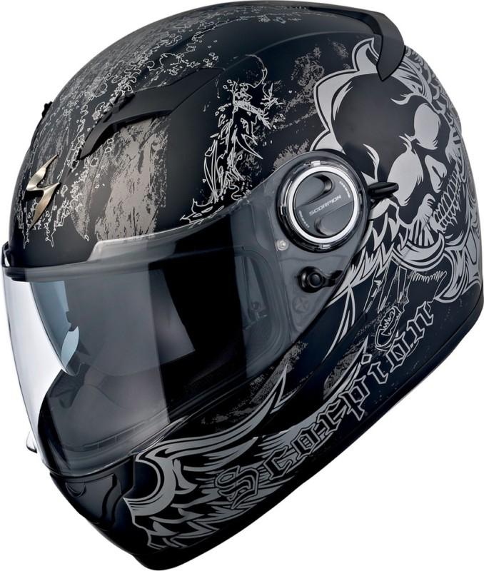 Scorpion exo-500 street helmet - skull - matte black - lg
