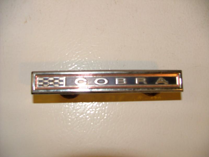 1970  ford torino cobra  dash emblem insert