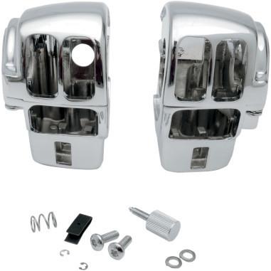 Drag specialties chrome switch housing kit for h-d models 1982-1995