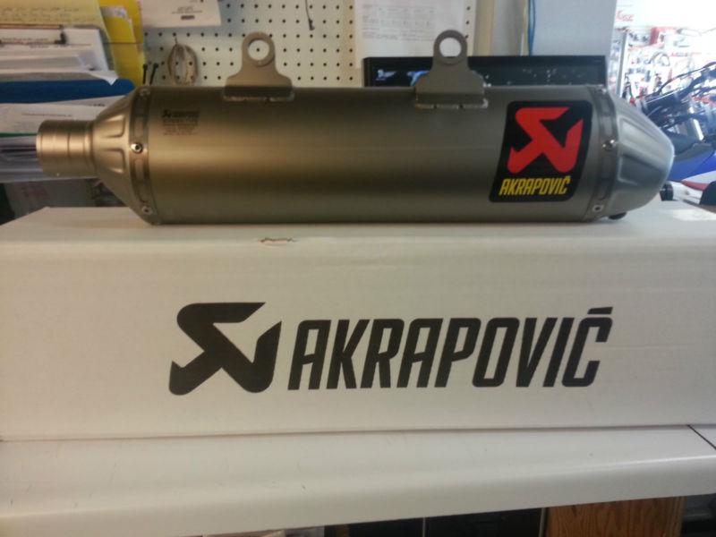 Brand new ktm/akrapvic titanium slip on silencer w/ spark arrestor 