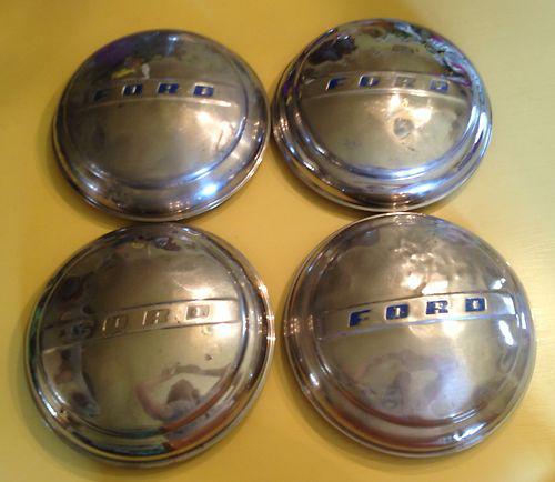 1940s ford hubcaps set of 4