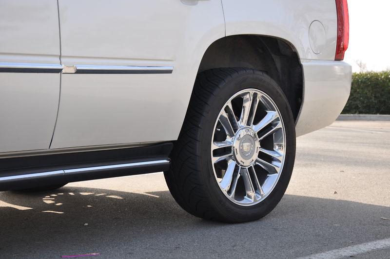 Cadillac escalade platinum 22" wheels & tires silverado tahoe yukon suburban gmc