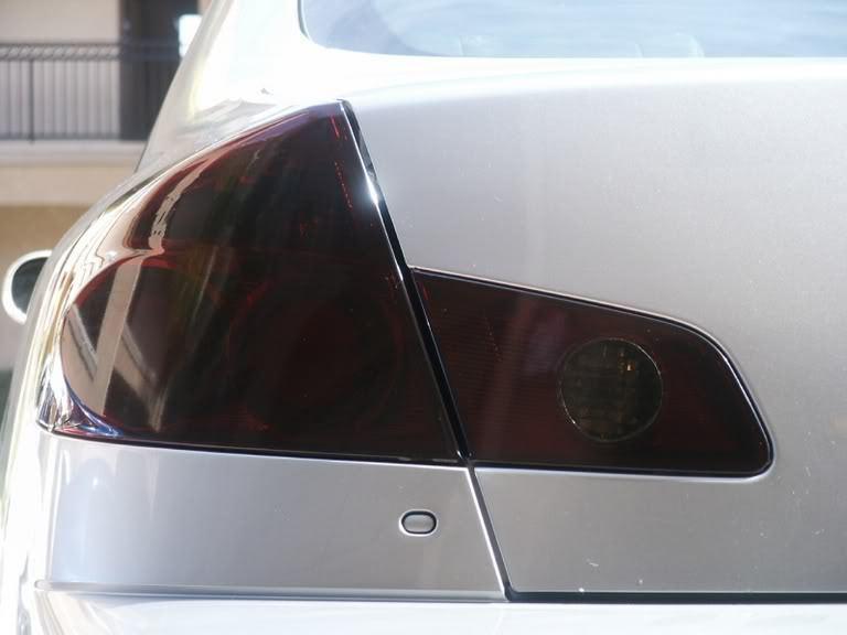 Infiniti g35 sedan smoked tail lights!! smoked out!!!