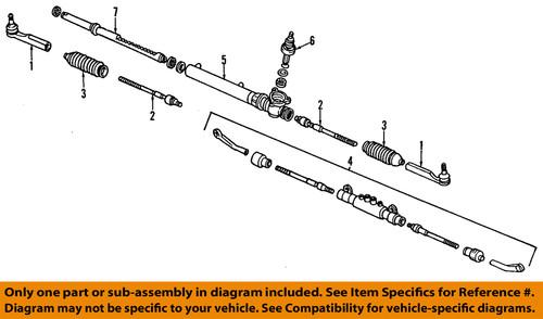 Nissan oem 4820339f25 rack & pinion bellows/rack & pinion bellow