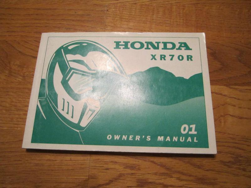 Honda xr70r xr70 original owners manual