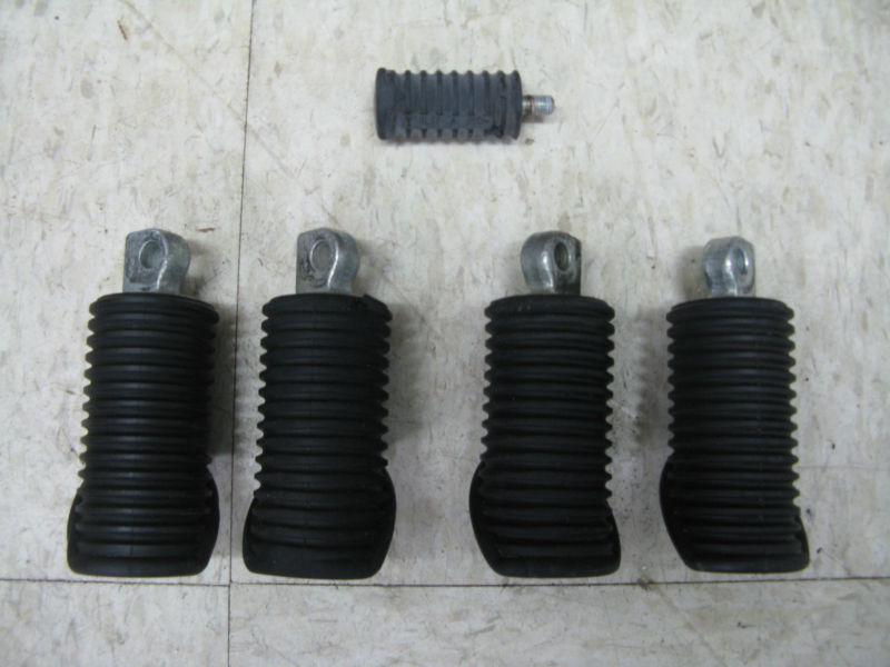2 sets of cushion rubber harley pegs & shifter peg (takeoff)