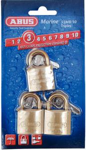 Abus locks 56811 padlock brass 2in carded