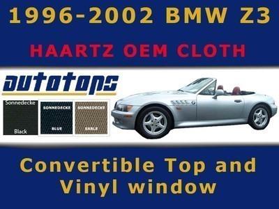 Bmw z3 convertible top and vinyl window  | oem cloth |  install dvd