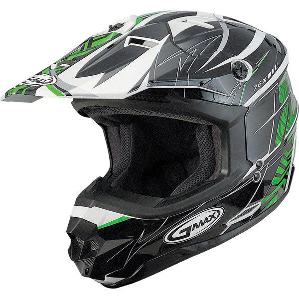 Black/green/white xxxl gmax gm76x player helmet