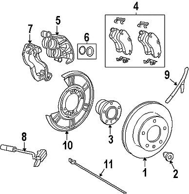 Dodge 68006716aa genuine oem factory original rotor