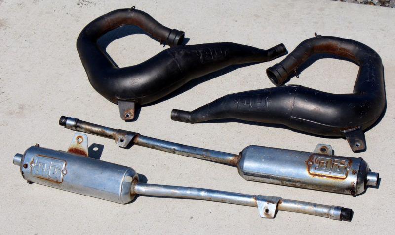 Banshee exhaust dg chrome aftermarket pipes & silencers n-13