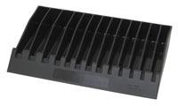 Lisle 40460 pliers / wrench rack, black