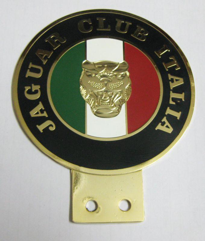 Car badge - jaguar club italia car grill badge emblem logos metal enamled badge 