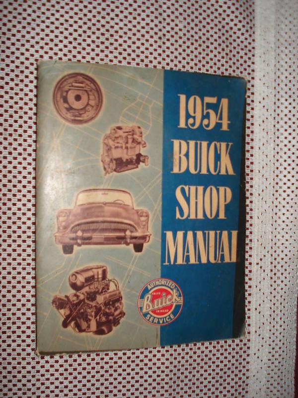 1954 buick shop manual original service book nr rare !!