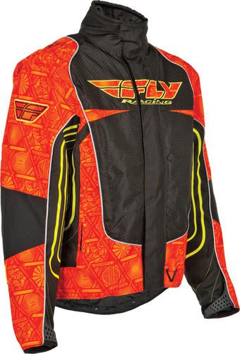 Fly racing snx motorcycle jacket wild orange x-large 470-2168x
