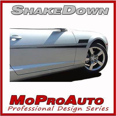 2010 camaro shakedown - pro grade 3m vinyl side stripes graphix decal rs 636